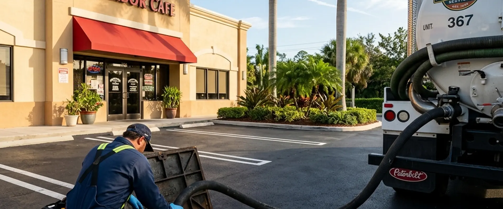 Professional grease trap service in Florida